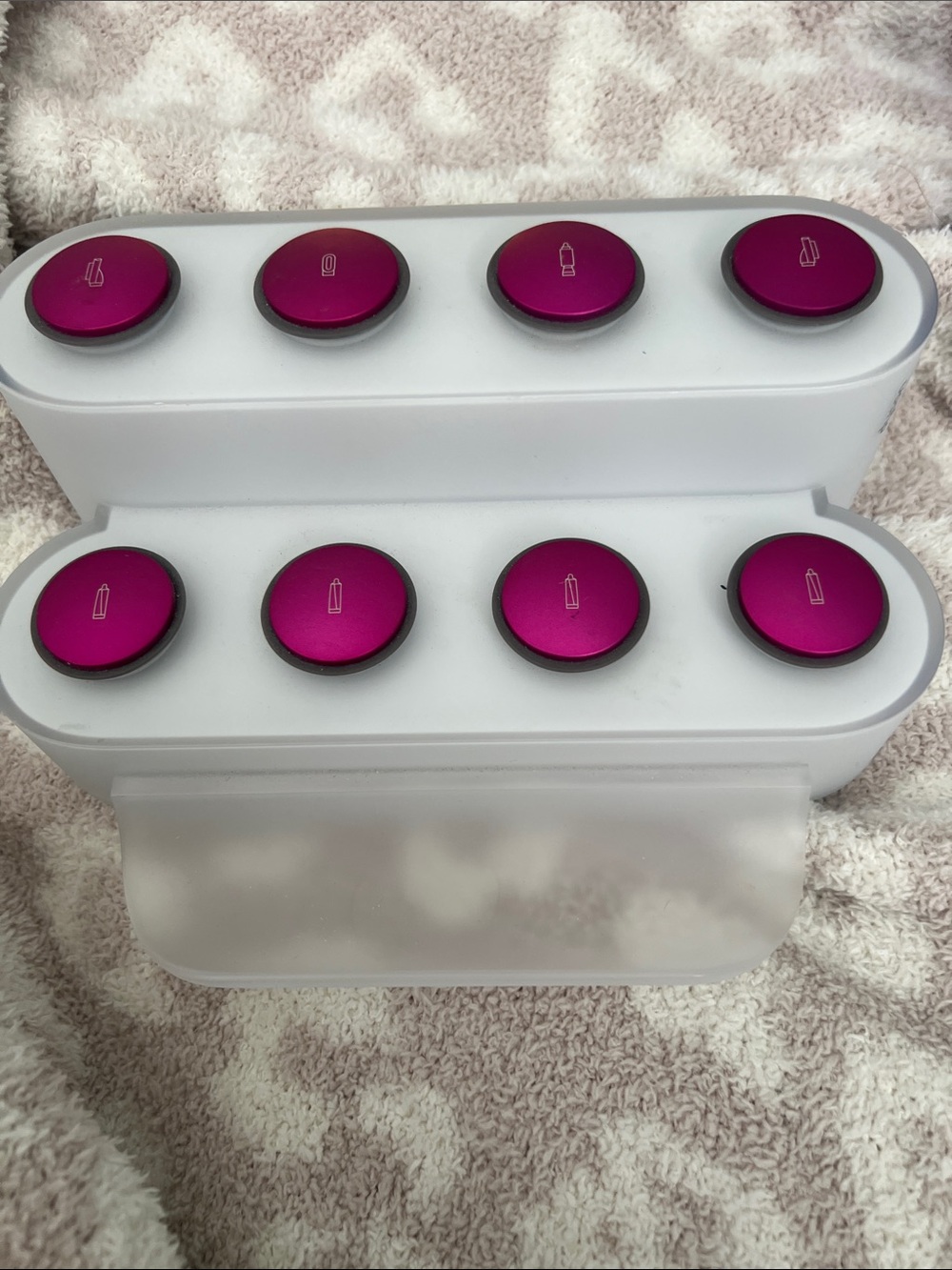 Dyson White and Magenta Hair Attachment Set